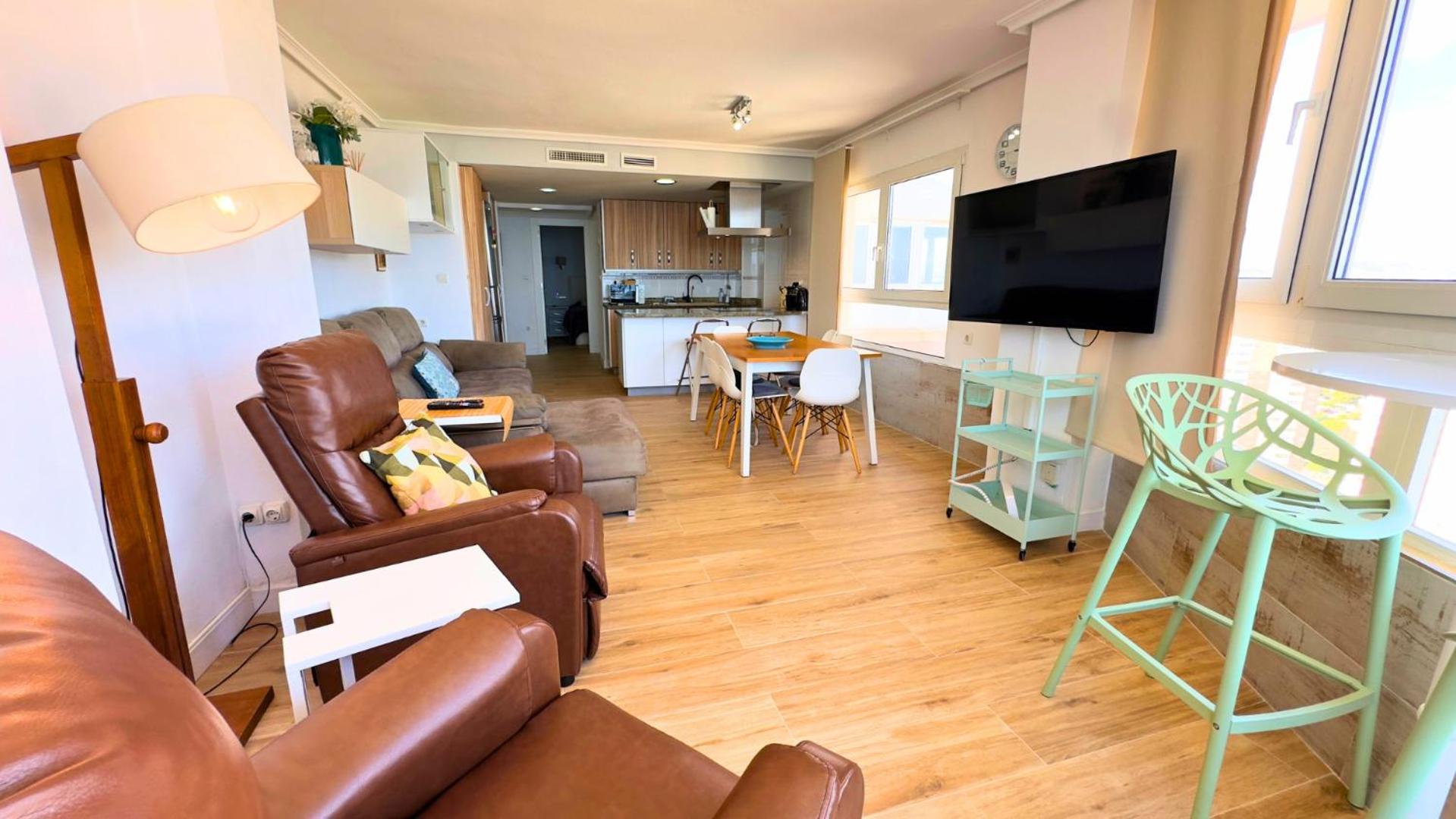 Atico A 50M Del Mar. Parking Gratis. A/C Apartment Ел Кампело Екстериор снимка
